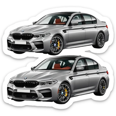 BMW M5 f90 competition all angles sticker