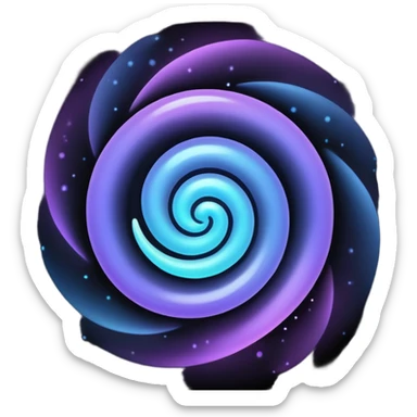 black magic particles sticker