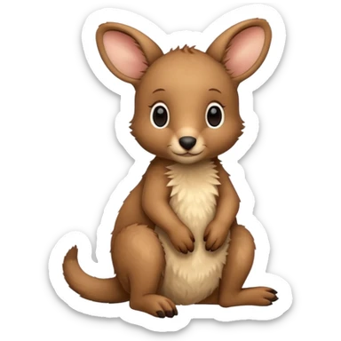 baby kangaroo sticker