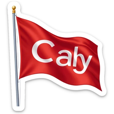 red flagg with eBay logo there sticker