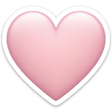 Light pink heart  sticker