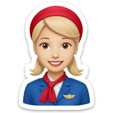 Stewardess  sticker