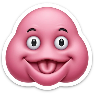 An emoji symbolizing a prostate sticker