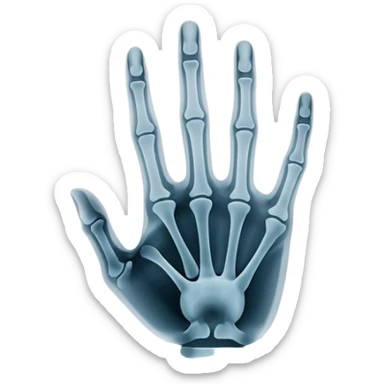 X ray image sticker