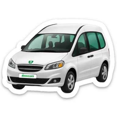 Europcar rental company brown sticker
