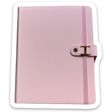 Pink book agenda sticker