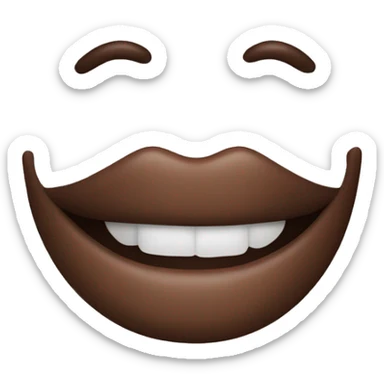 labial en barra marron  sticker