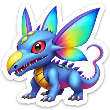 Fakémon-Pokémon-Spectrobes-Digimon-critter-fantasy-hybrid-creature  sticker