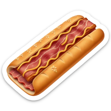 a single crispy lardon sticker