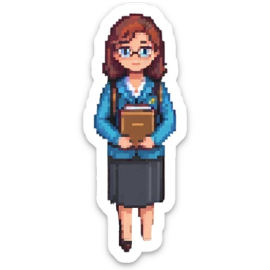 teacher standing sticker