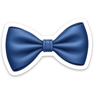 Navy blue bow  sticker