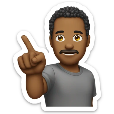 shitty finger guns sticker