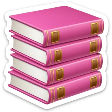 Unos libros rosas  sticker