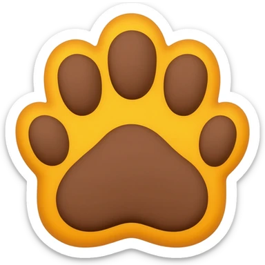 Tiger paw sticker