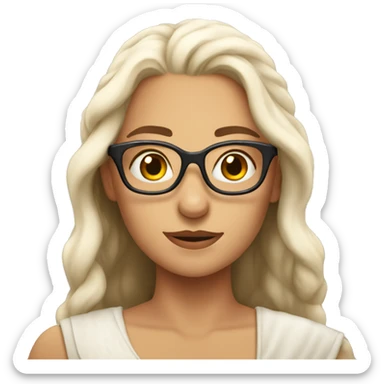 khaleesi with glasses sticker
