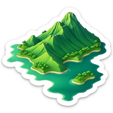shape of taiwan island sticker