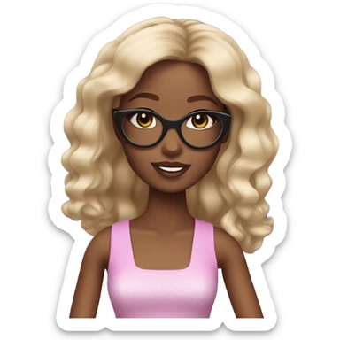 Black Barbie  sticker
