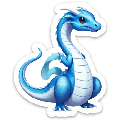 Seviper-Dragonair-Dratini-hybrid, full body, no legs sticker
