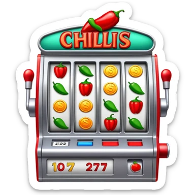 Chilis Restaurant Slot machine  sticker