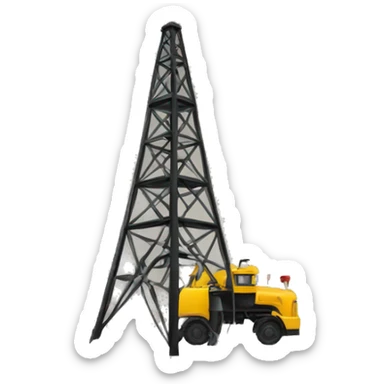 derrick oil sticker
