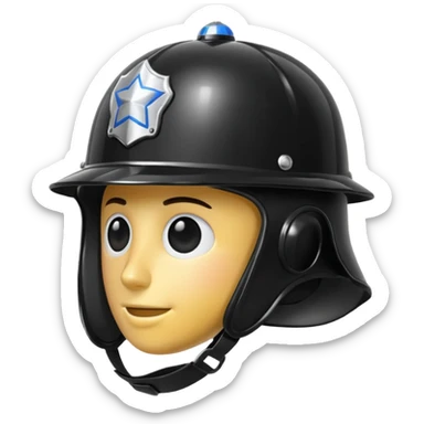 police helmet sticker