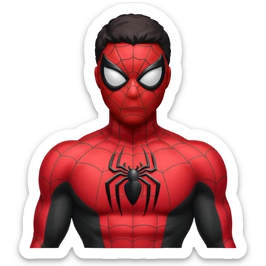 black spiderman sticker