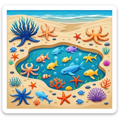 Tide pools sticker