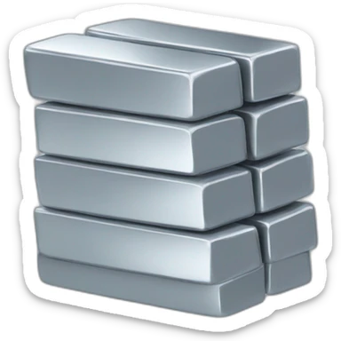 Silver bars sticker
