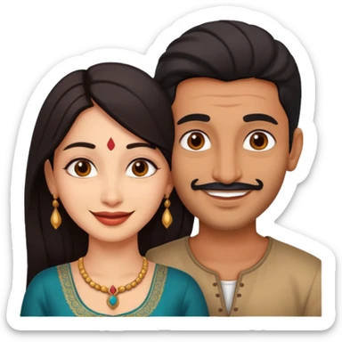 indian man and woman having sex sticker