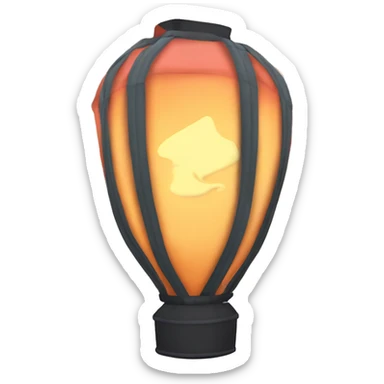 tangled style sky lantern sticker