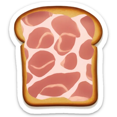 toast with cured ham  sticker