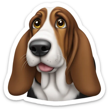 Basset hound sticker