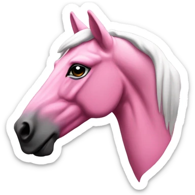 Pink stalion (head only, sideview of the face, make sire it fits for the organizations logo) sticker