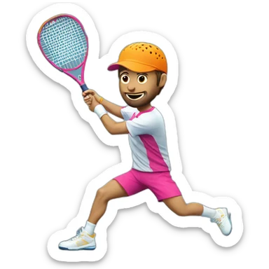 padel-player sticker