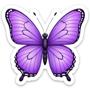 Borboleta roxa sticker