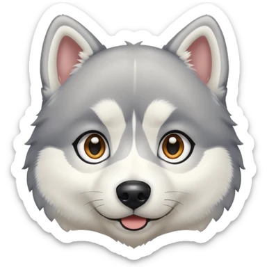 Pups husky sticker