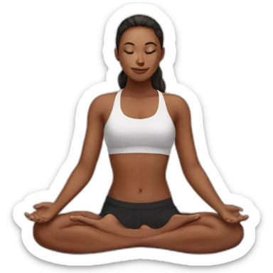 Hot yoga sticker