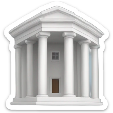 white-pillar-government-building sticker