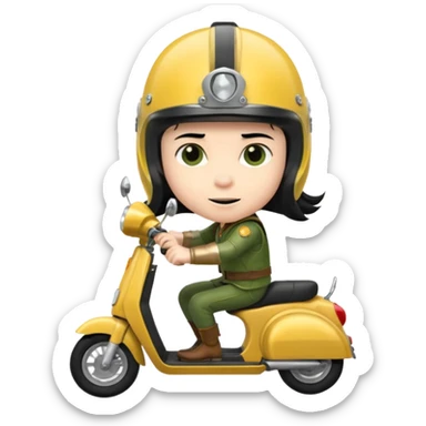 loki god drive scooter sticker