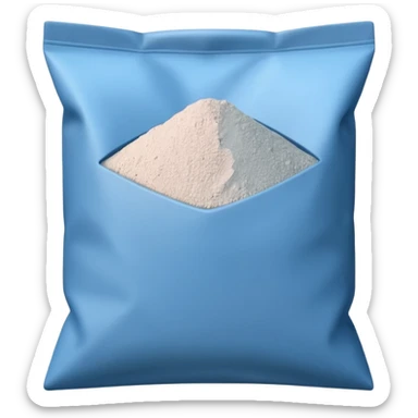 cement powder square bag sticker