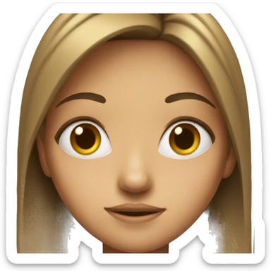 a girl side eying someone sticker