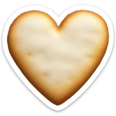 heart shaped biscuit sticker