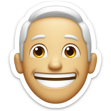 man laughing sticker