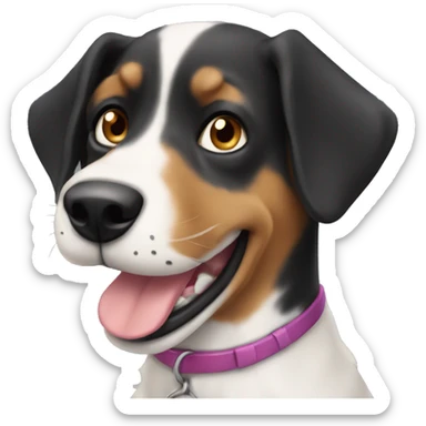 Labodour dog happy birthday  sticker