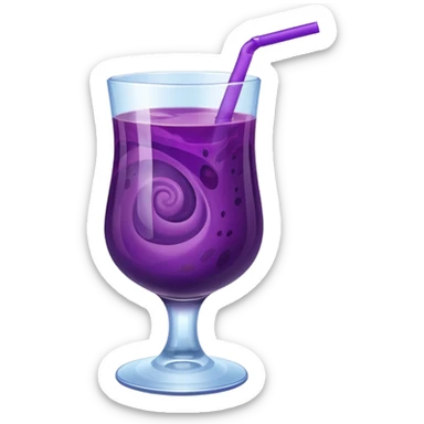 purple fruit juice sticker