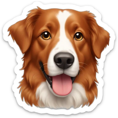 Two dogs, a Toller and red border collie sticker