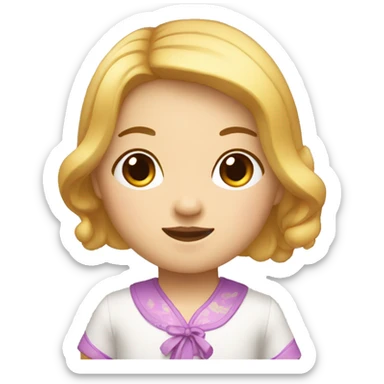 Poupée asiatique  sticker