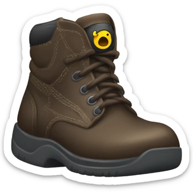 haz una bota de calzado de seguridad sticker