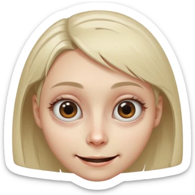 A female where the facial features are subtly distorted in impossible ways, unnatural eye color with veiny eyes, sickly skin texture combined with an unnatural creepy smile, liminal setting that feels wrong, uncanny eerie art style, extremely uncanny, scary femme fatale, bob cut, mole under eye sticker