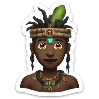 Witch doctor sticker